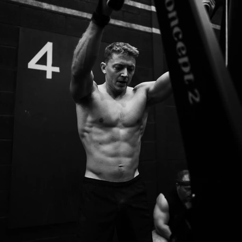 Hybrid365 athlete on the ski erg